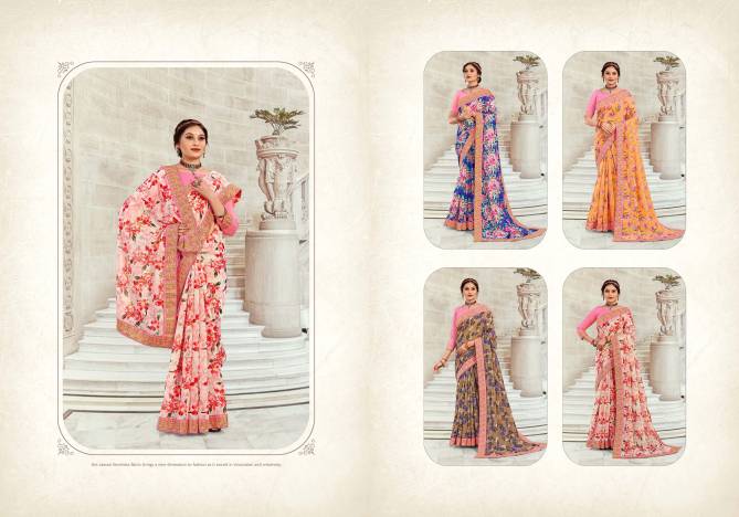 Ynf Aacho Digital latest Designer Festive Wear Chanderi Silk Saree Collection